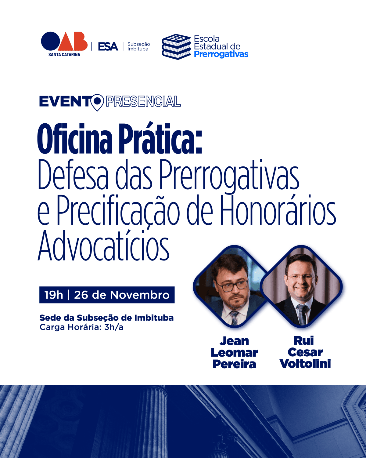 Oficina Prática – Iniciação à Advocacia, Defesa das Prerrogativas e Precificação de Honorários Advocatícios