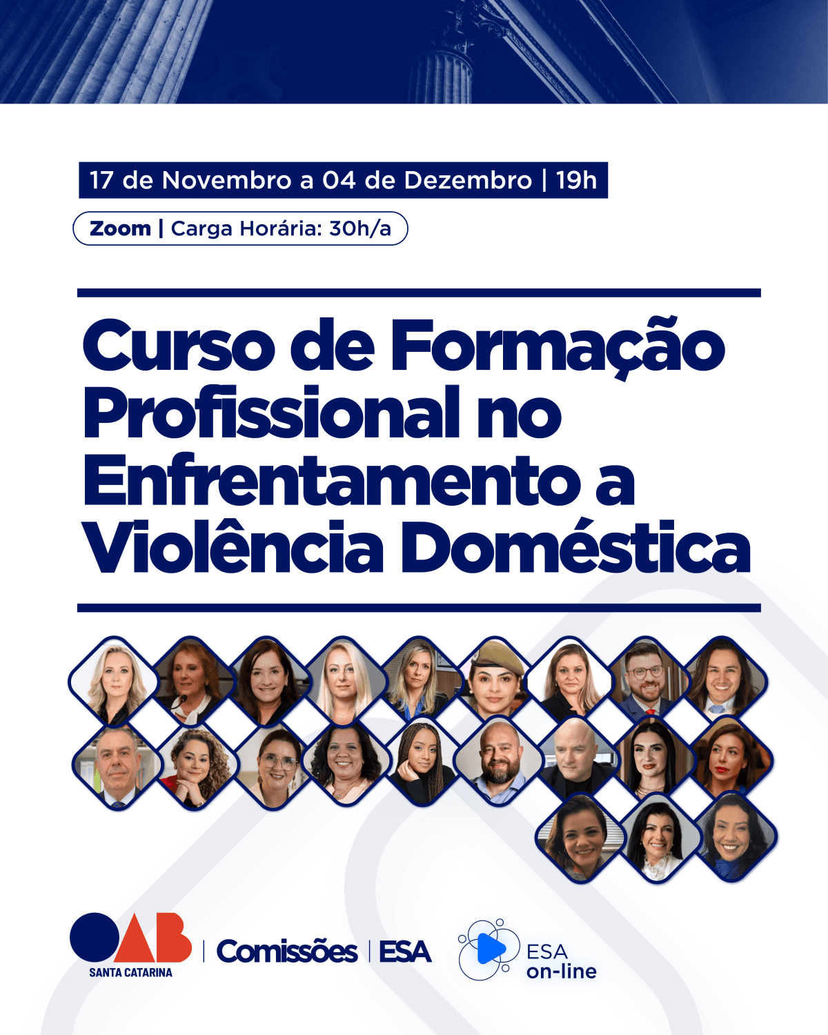 CURSO DE FORMAÇÃO PROFISSIONAL NO ENFRENTAMENTO A VIOLÊNCIA DOMÉSTICA