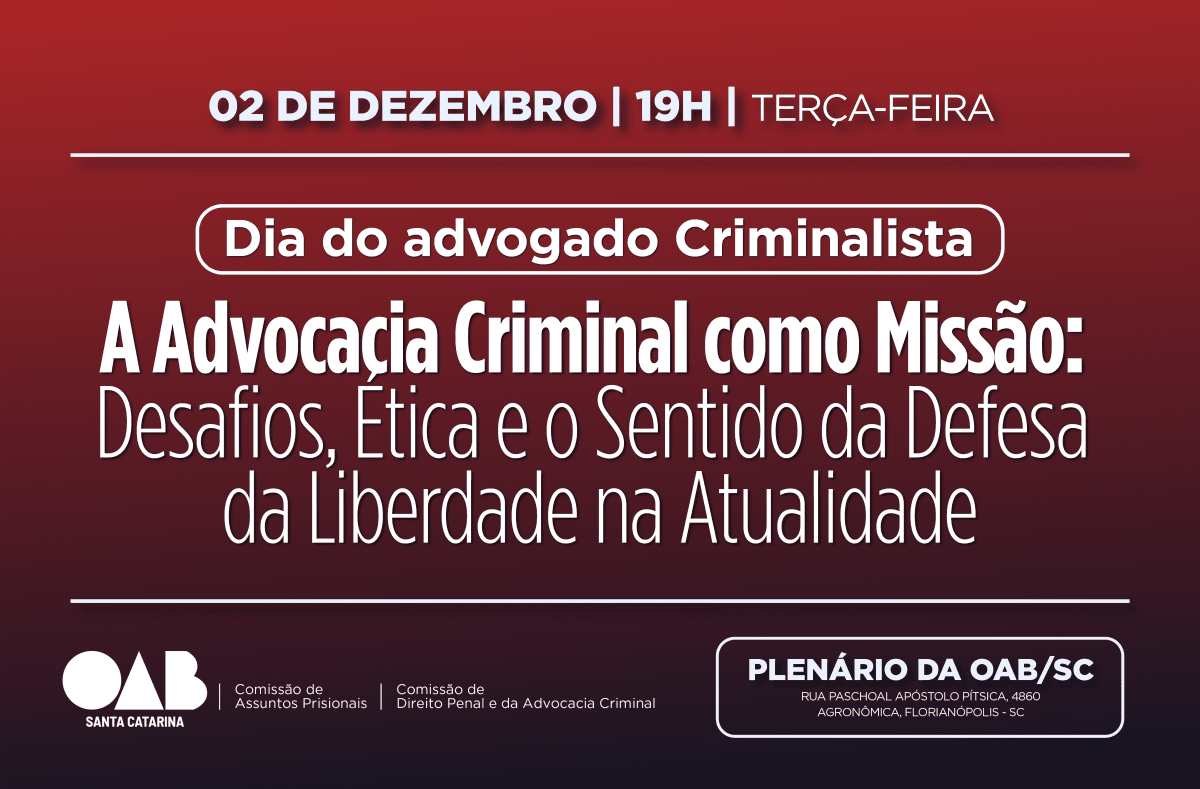Dia do advogado Criminalista