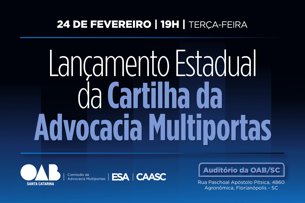 Lançamento Estadual da Cartilha da Advocacia Multiportas