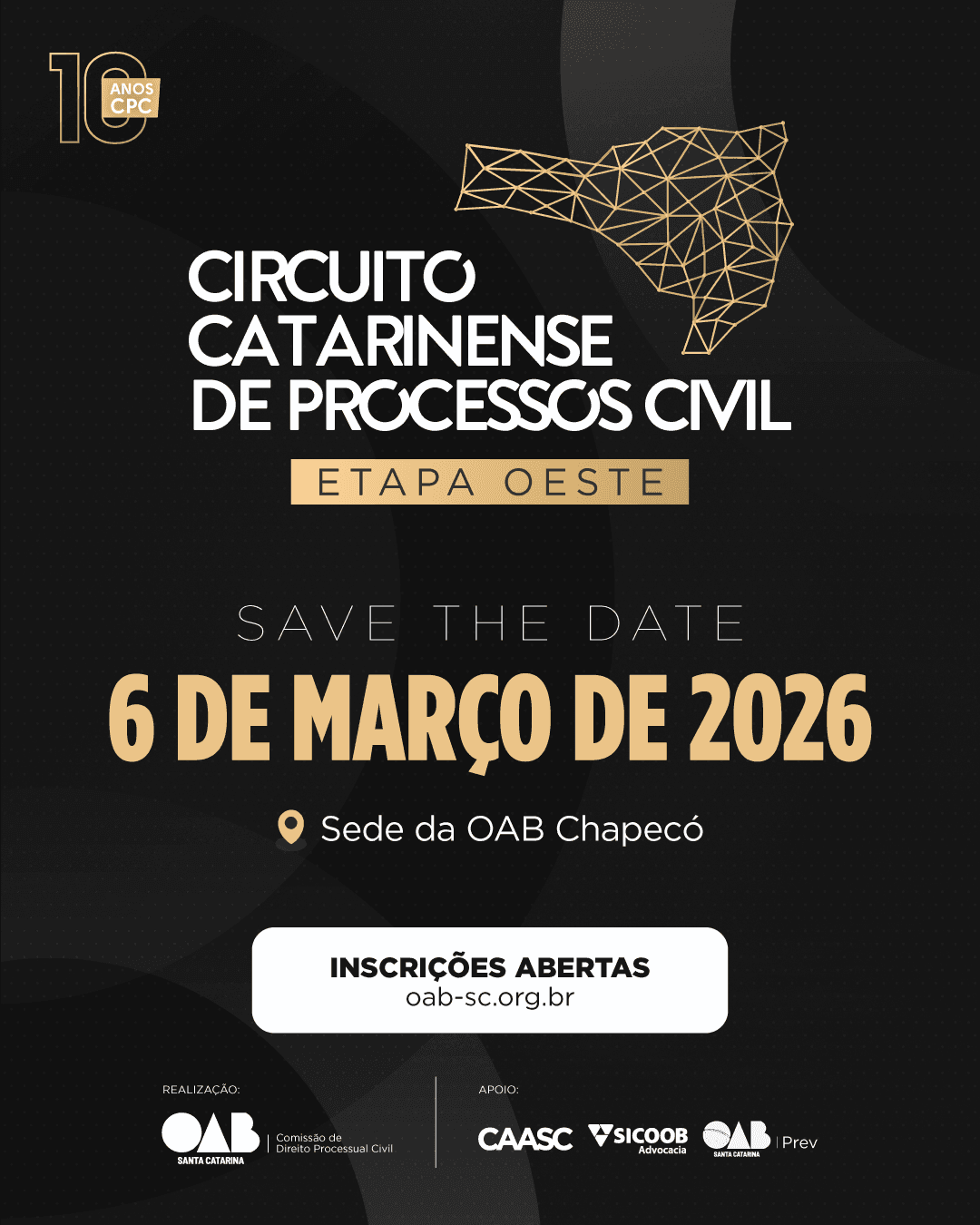 Circuito Catarinense de Processo Civil - Etapa Oeste