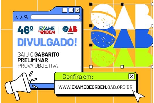 Divulgado o gabarito preliminar da 1ª fase 46º Exame de Ordem Unificado