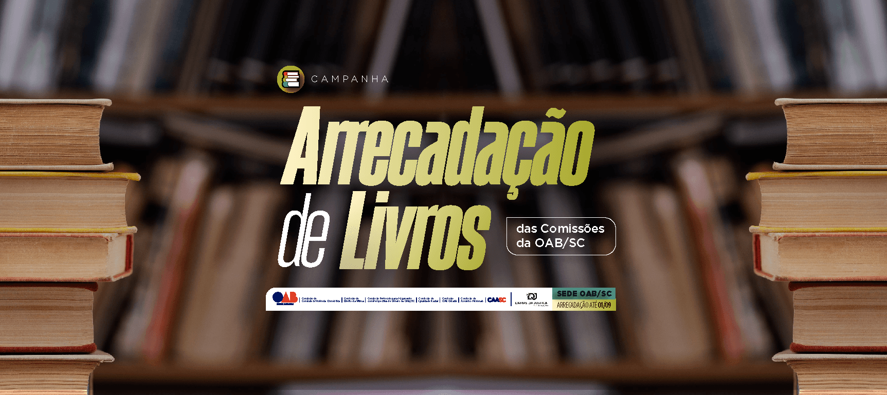 OAB/SC realiza arrecadação de livros para o sistema prisional