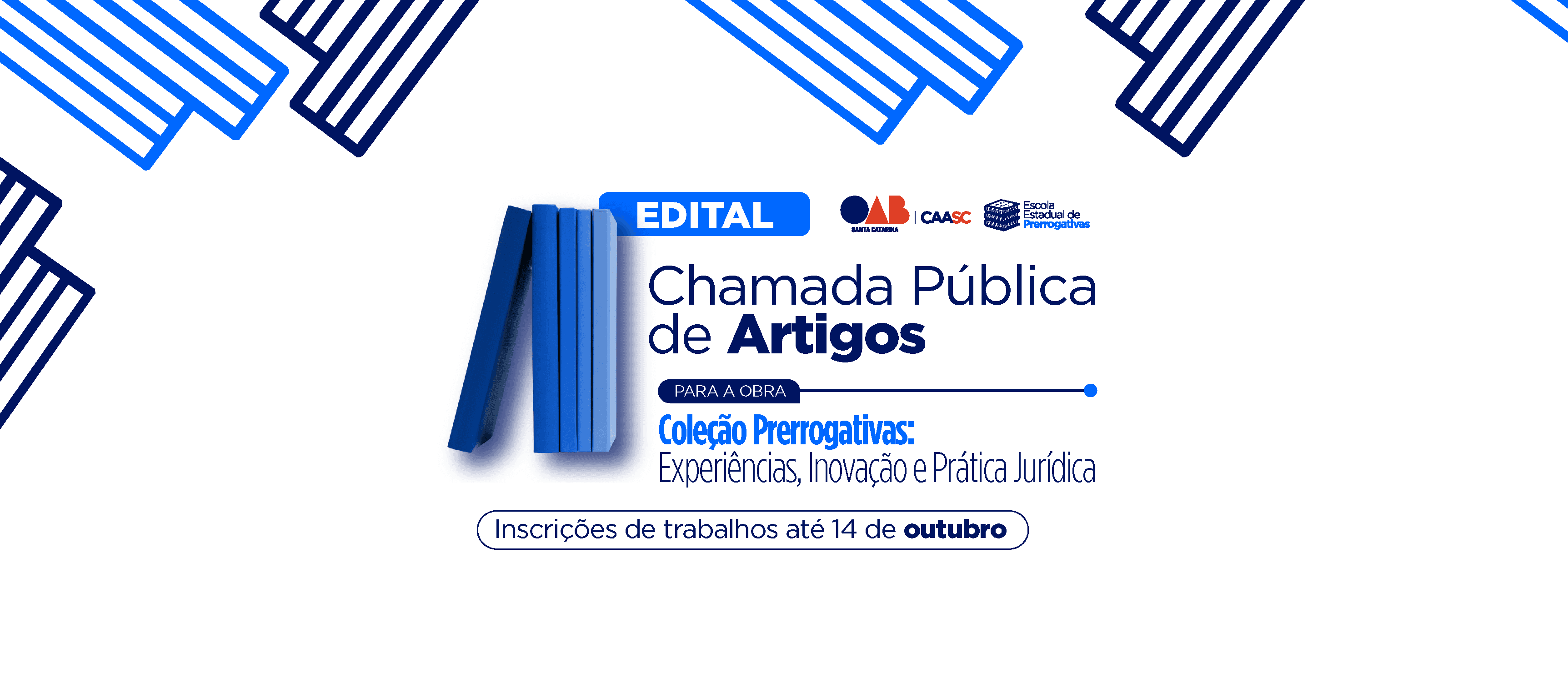 OAB/SC abre seleção de artigos para compor obra “Coleção Prerrogativas: experiências, inovação e prática jurídica”