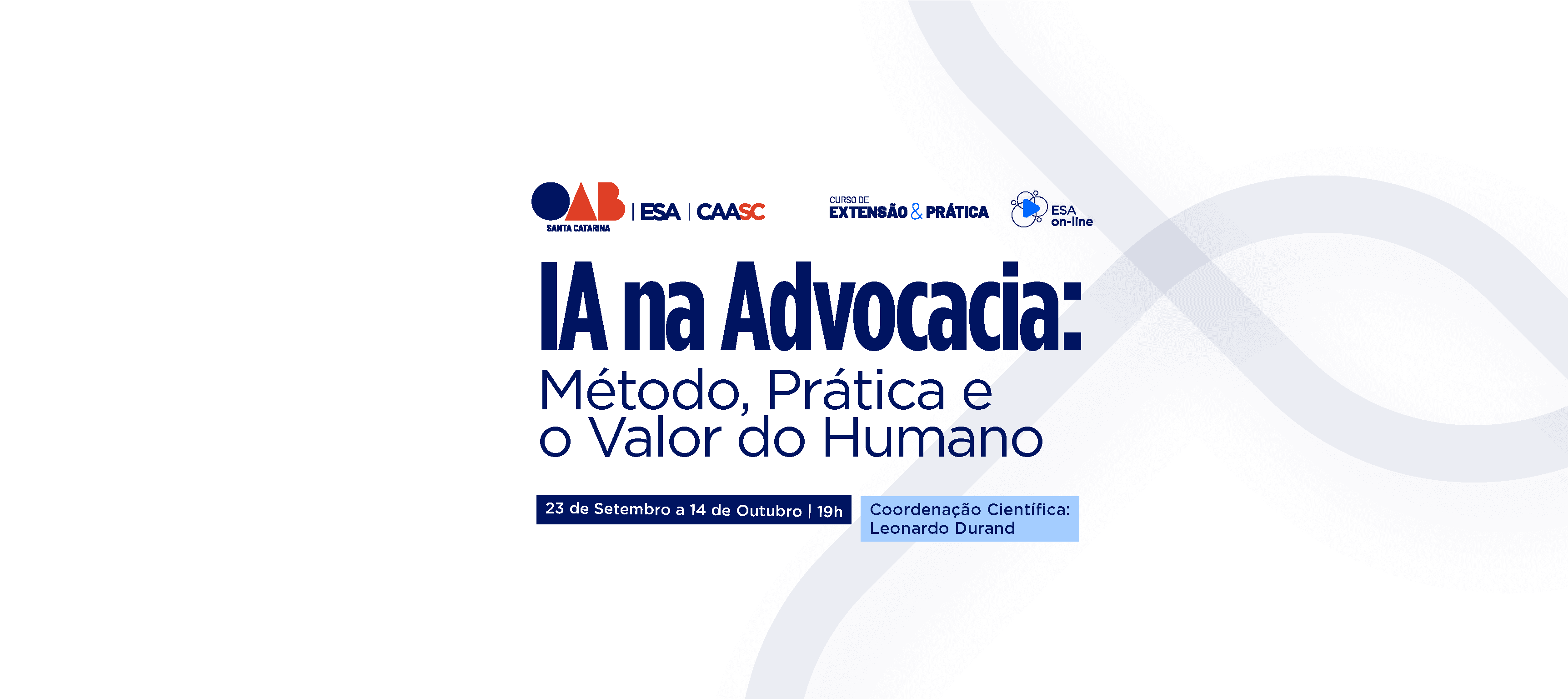 ESA/SC promove curso online sobre inteligência artificial aplicada à advocacia